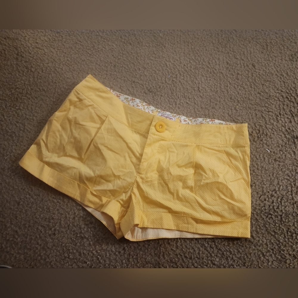 SIZE 11 yellow polka dot shorts